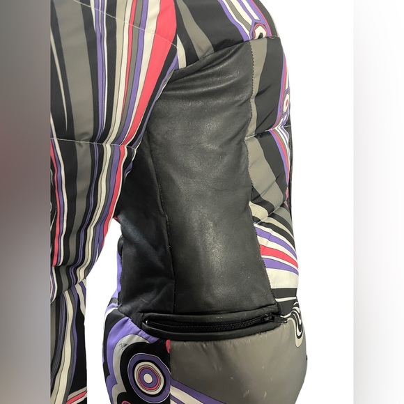 Emilio Pucci Women's Pink and Purple Signature Puffer Jacket vintage - Picture 8 of 15